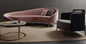 Sofa Phòng chờ khách sạn Gelaimei Sofa cong màu hồng hiện đại với tiêu chuẩn ISO14001