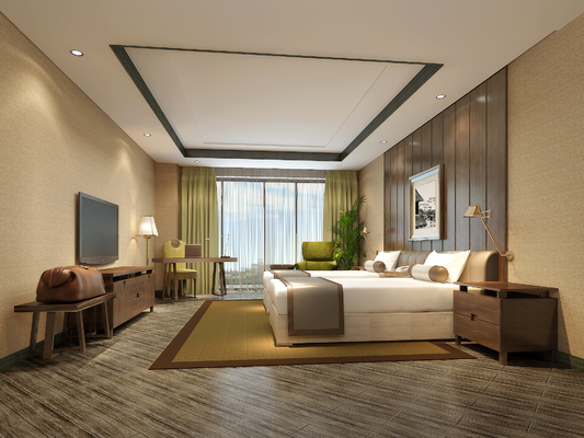 Phong cách đồng quê Gelaimei Nội thất phòng ngủ khách sạn hiện đại ISO18001