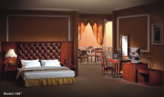 Nhà hàng King Size Bộ đồ nội thất phòng ngủ khách sạn được chứng nhận ISO9001