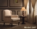 850 * 850 * 900mm Phòng khách sạn màu trắng Sofa Sofa vải ghế đơn với ISO14001